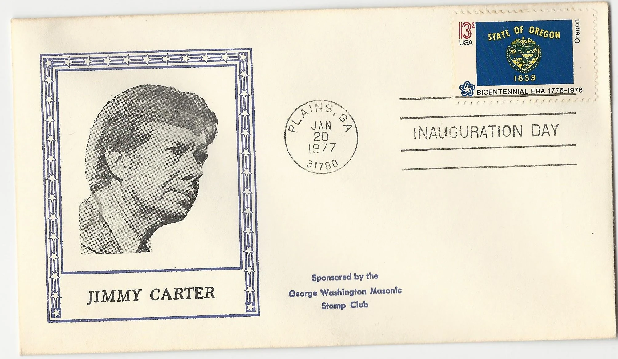 Inauguration Jimmy Carter Postmark #1: Washington, DC —&hellip;